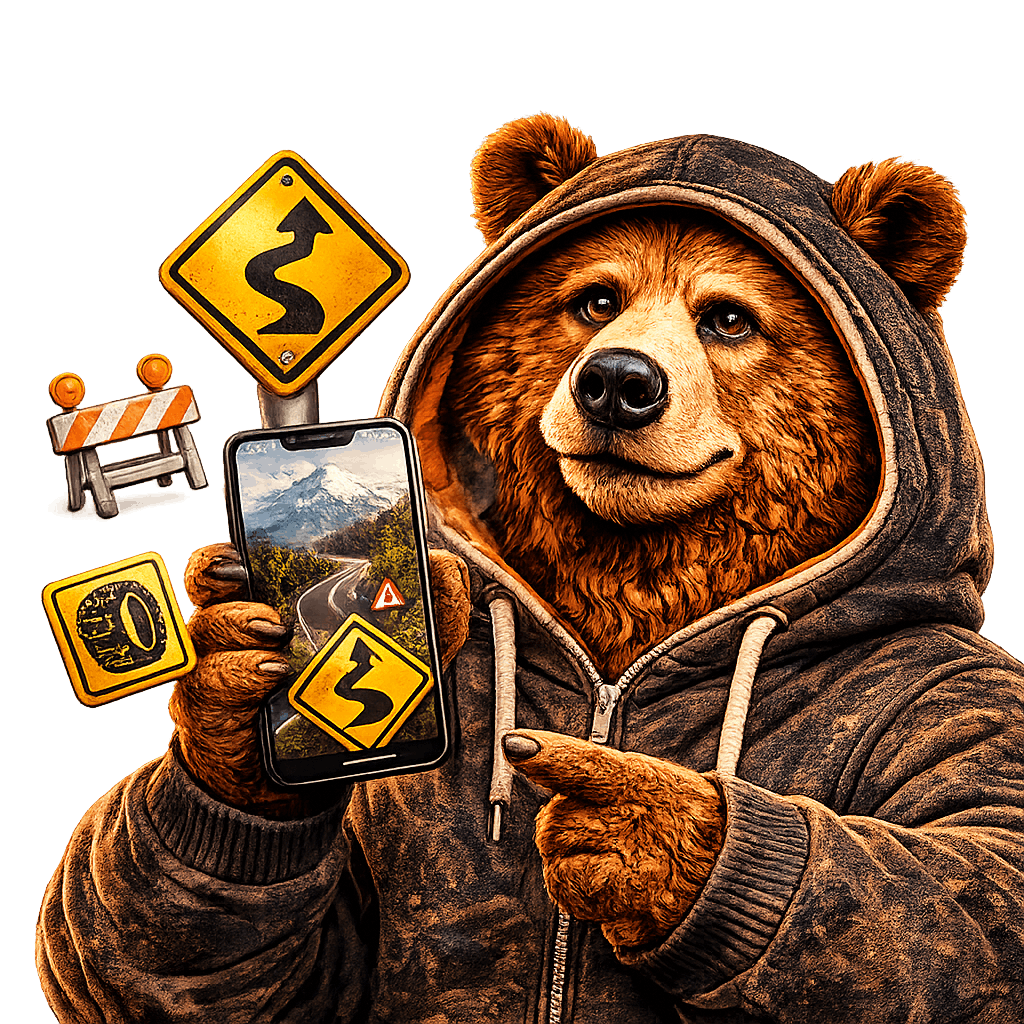 BigBear360 road guide bear
